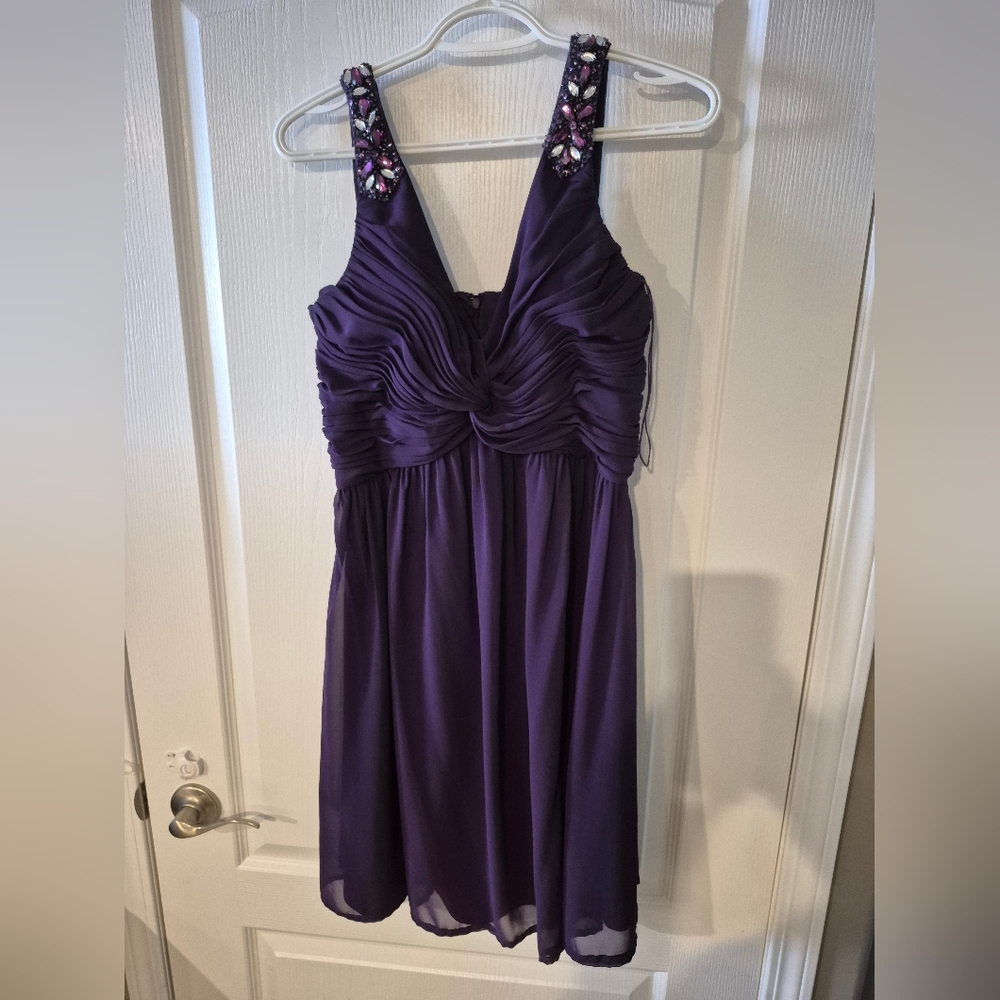 Elegant Purple Evening Dress